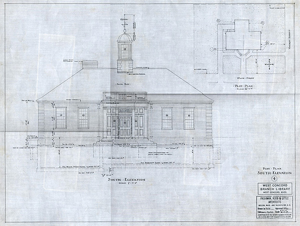 elevation view of Fowler Branch building