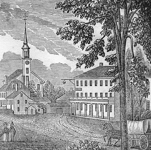 The Middlesex Hotel in 1839, from Barber’s Engraving