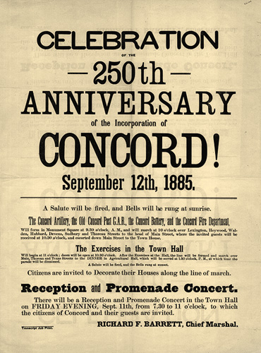 Concord celebrates 250 years