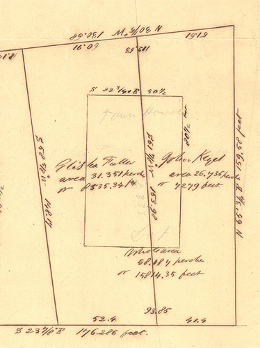 Thoreau's survey of the town house site