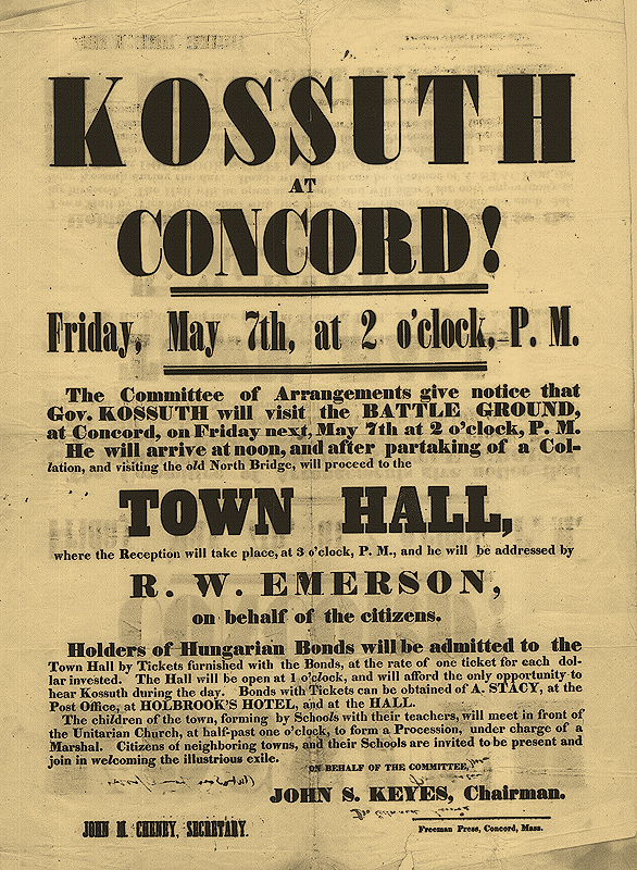 Larger Image of Kossuth Broadside