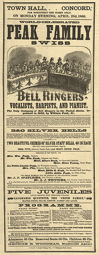Broadside announcing a musical entertainment, 1866