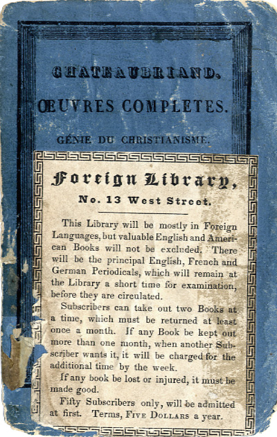 Foreign Library bookplate