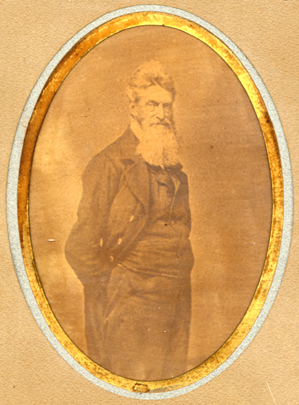 John Brown, bearded as he appears in 1859 on his second visit to Concord.