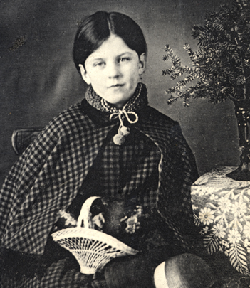 Photograph of Edith Emerson as a child, from Emerson family photograph album.
