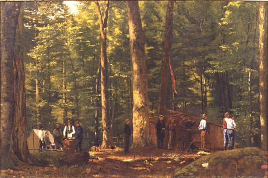 William James Stillman. The Philosophers’ Camp in the Adirondacks, 1858.