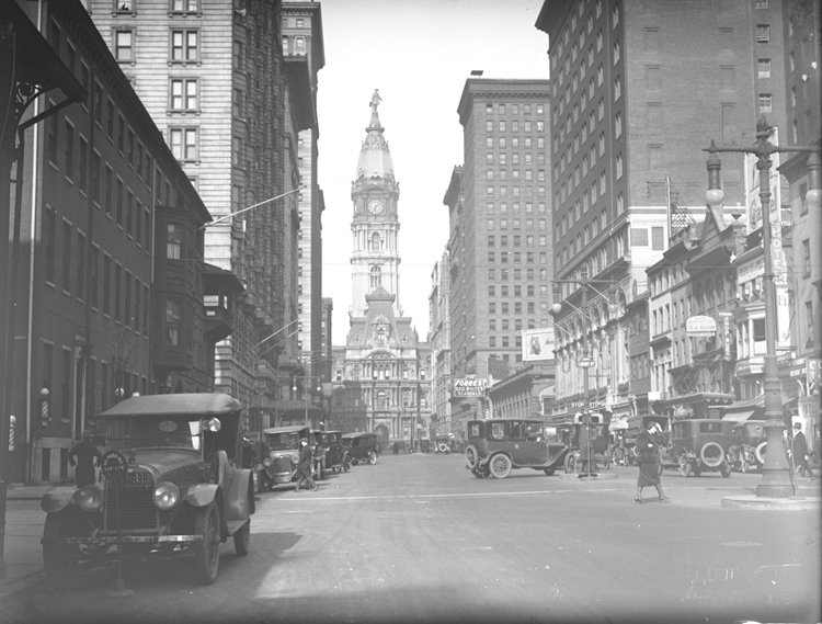 Bond Street, toward City Hall, Philadelphia, Pa.