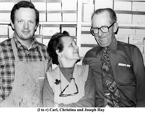 Carl Christina and Joseph Hay