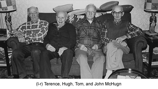Terence, Hugh, Tom and John McHugh