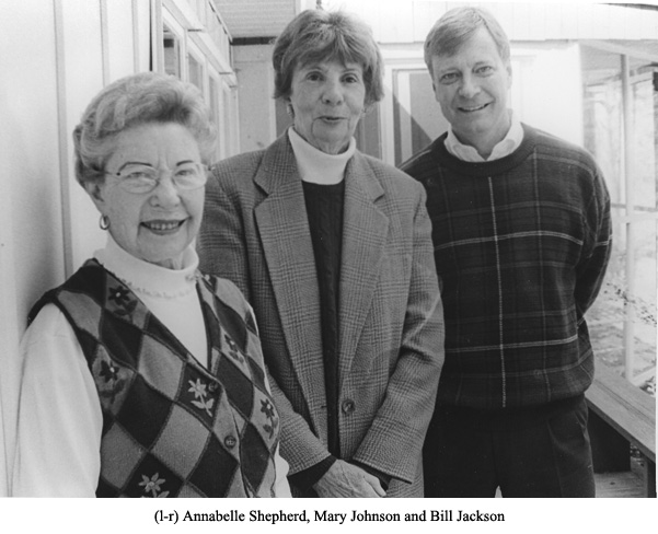 Annabelle Shepherd, Mary Johnson, Bill Jackson