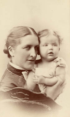 Annie Keyes Emerson and son Charles Lowell Emerson, ca. 1878