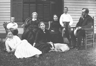 The George Keyes family, ca. 1880.