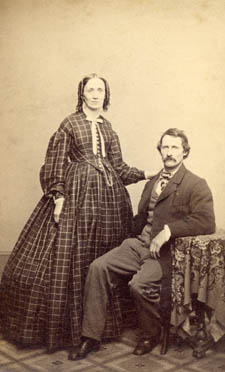 Nathan and Mary Barrett Warren, 1864.