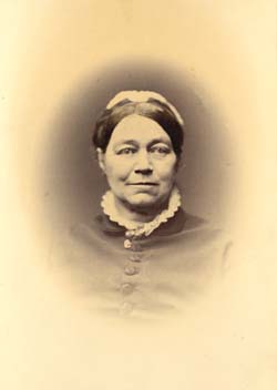 Emeline Barrett, ca. 1865.