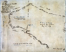 34  Plan of the Sawmill lot (so called) Belonging to RW Emerson ... May 23, 1849