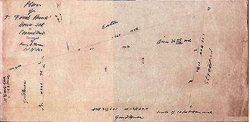 Plan of T.F. Hunt's House Lot in Concord Mass. ... Oct. 17, 1853