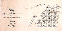 Plan of Part of the Ministerial Lot, in the Southeast Part of Concord ... Dec. 9, [18]51 (Note: Label affixed to reverse: From Mrs. Stedman Buttrick Sr.)