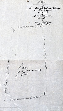 92a Plan of a Piece of Land Near the Depot in Concord, Mass. Purchased by Francis Monroe ... Aug. 17, 1850
