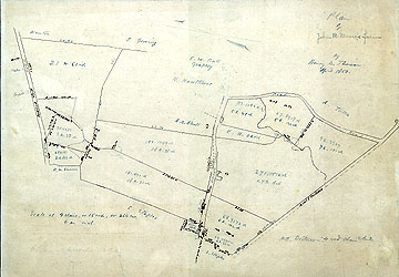 94c Plan of John B. Moore's Farm ... Apr. 1860 [apparently the draft for printed plan 94b]