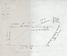 97 Plan of a Woodlot in Lincoln Mass. Belonging to Schuyler Parks ... Apr. 12, 1854