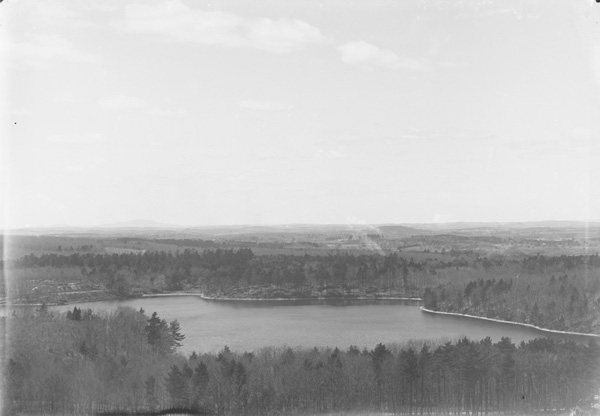 Herbert Wendell Gleason.  Overlooking Walden Pond toward Mt. Wachusett, from Pine Hill