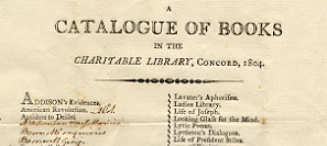Catalog, 1804