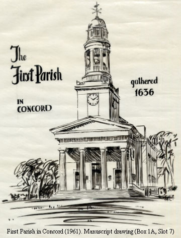 First Parish in Concord drawing