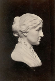 Photograph of Walton Ricketson's bust of Louisa May Alcott,