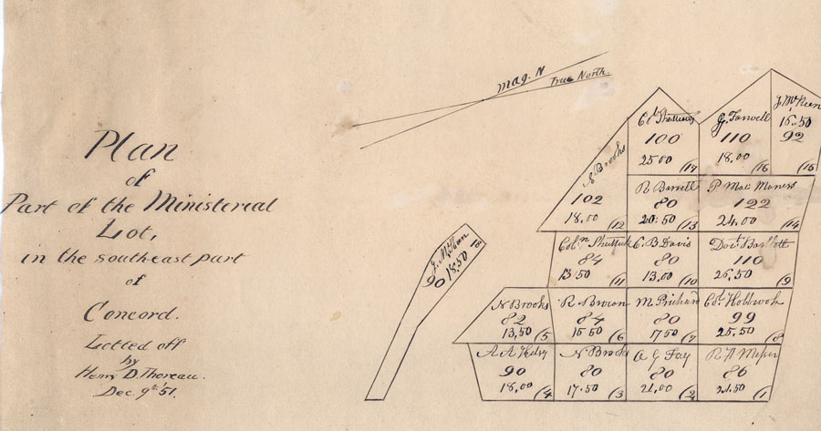 Henry David Thoreau's Survey no. 90a