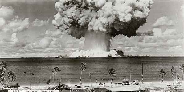 Operation Crossroads nuclear weapons test, Bikini Atoll, Marshall Islands, mid-1946