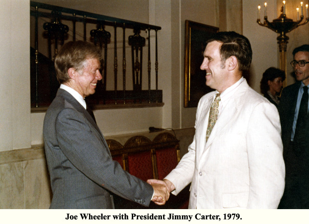 Joe Wheeler with President Jimmy Carter, 1979