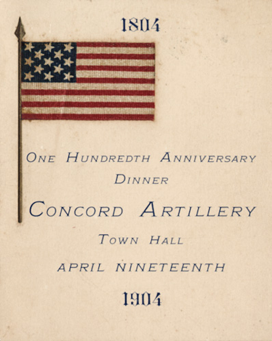 Concord Artillery anniversary
