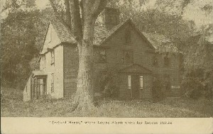 'Orchard House,' where Louisa Alcott wrote her famous stories.; early 20th century