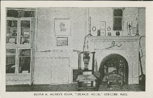 In Louisa M. Alcott's Room, 
	'Orchard House', Concord, Mass.; mid- to late 20th century