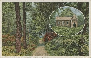 Path to the School of 
	Philosophy, Concord, Mass.; early to mid- 20th century