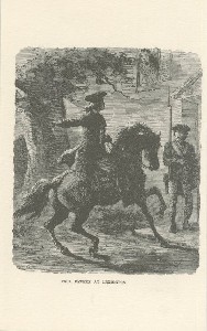 Paul Revere at Lexington; 
	late 20th century