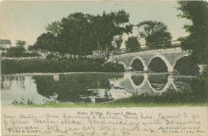 Stone Bridge, Concord, 
	Mass.; circa 1903 (postmark)