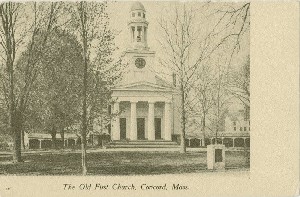 The Old First Church, Concord, Mass.; early 20th century