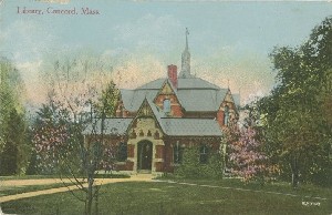 Library, Concord, Mass.; early 20th century