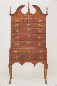 'High Chest, 
	Concord, 1760-1780 … On exhibit at the Concord Museum'; circa 1996 (image publication date)