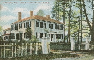 Concord, Mass. Home of 
	Ralph Waldo Emerson; circa 1908 (postmark date)
