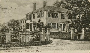 Emerson House, 
	Concord, MA; circa 1906 (postmark date)