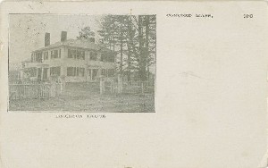 Emerson House, Concord 
	Mass.; circa 1910 (postmark date)
