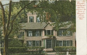 'The 
	Wayside,' Hawthorne's Residence and now the Home of Margaret 

Sidney, Concord, Mass.; early 20th century