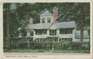 Hawthorn's home, 
	Concord, Mass.; early 20th century