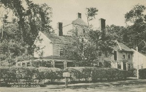 Hawthorne's 
	'Wayside' Home of Nathaniel Hawthorne, Concord, Mass.; 

early 20th century