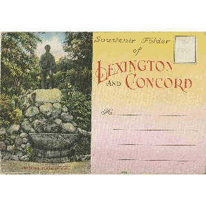 Souvenir Folder of 
	Lexington and Concord; early to mid-20th century