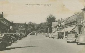 Main Street, Concord, 
	Massachusetts; mid 20th century