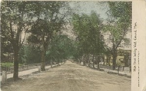 Main Street looking West, 
	Concord, Mass.; circa 1910 (postmark date)
