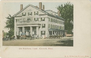 Old Middlesex Hotel, 
	Concord, Mass.; early 20th century